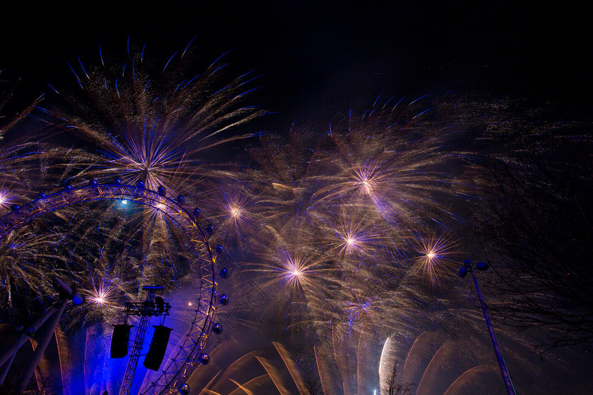 6H1C0361 
 London New Year's Eve Fireworks - 2014