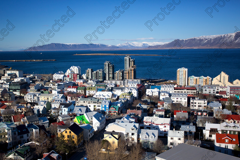 1110-Reykjavik 
 Reykjavik Panorama 
 Keywords: iceland, reykjavik, view, town, rooftop, panorama, downtown, aerial, seaside, new, main, building, modern, roof, populated, vista, cloudy, center, city, bay, sea, fjord, water, settlement, cityscape, capital